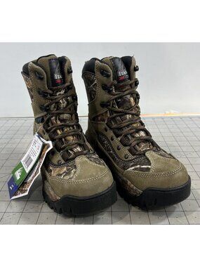 Itasca Youth Grove Insulated Waterproof Hunting Boots - Realtree Xtra Sz.  2 new